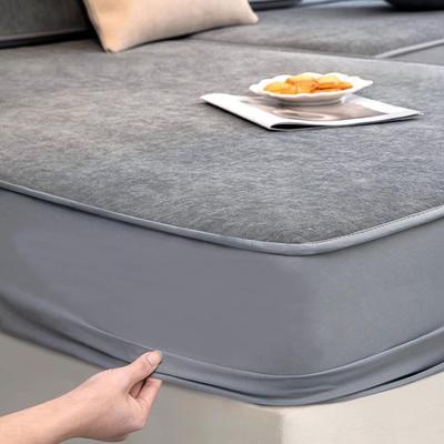 Chenille Sofabezug All-Inclusive Universalbezug Einfach Modern Rutschfest Sofakissen Vier Jahreszeiten Universalbezug Stoff