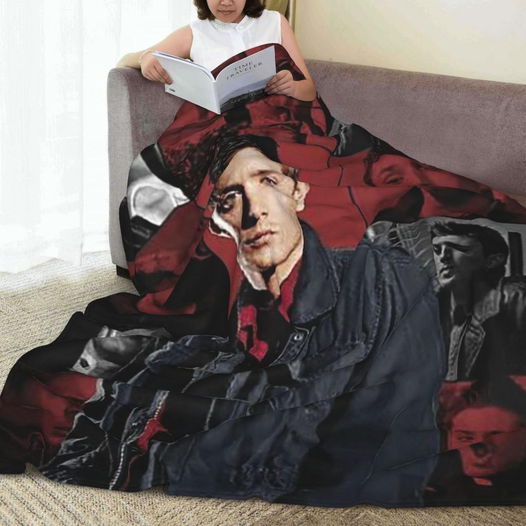 Dean Winchester Supernatural Blanket Flannel Sofa Throw Blanket Warm for Home Bedroom Office Throws Bedspread Quilt