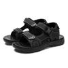 Summer Men Sandals PU Leather Lightweight Open Toe Flat Mens Casual Shoes Outdoor Walking Sandals for Men Beach Shoes