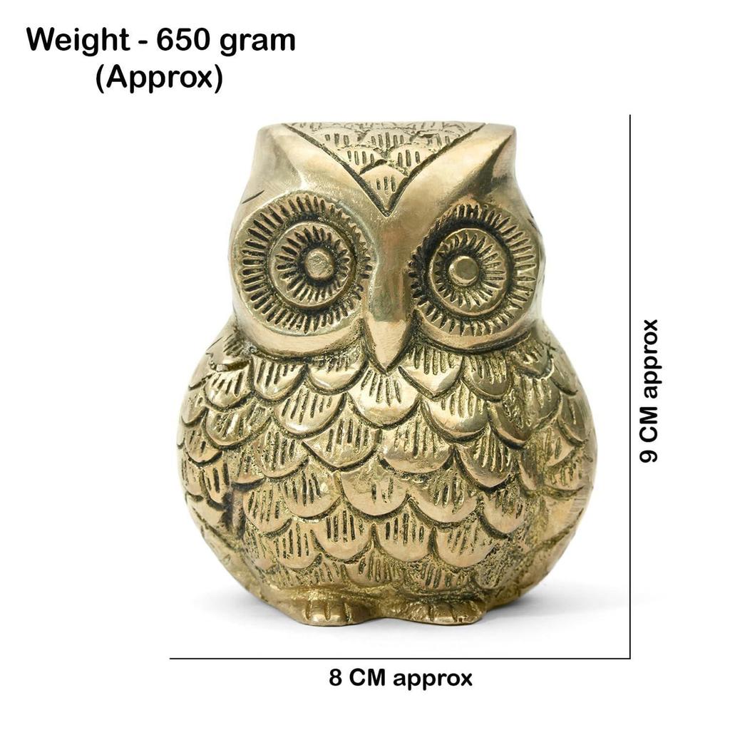 Brass Owl Statue |Zonal Placement-WestOwl Statue for Good Luck