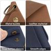 HannaFires 2er-Pack Tragbare Leder-Schlüssel-Organizer-Tasche – Vintage Dreieck-Münzbörse zur kompakten Aufbewahrung von Schlüsseln, Münzen, Kabeln und Kopfhörern,