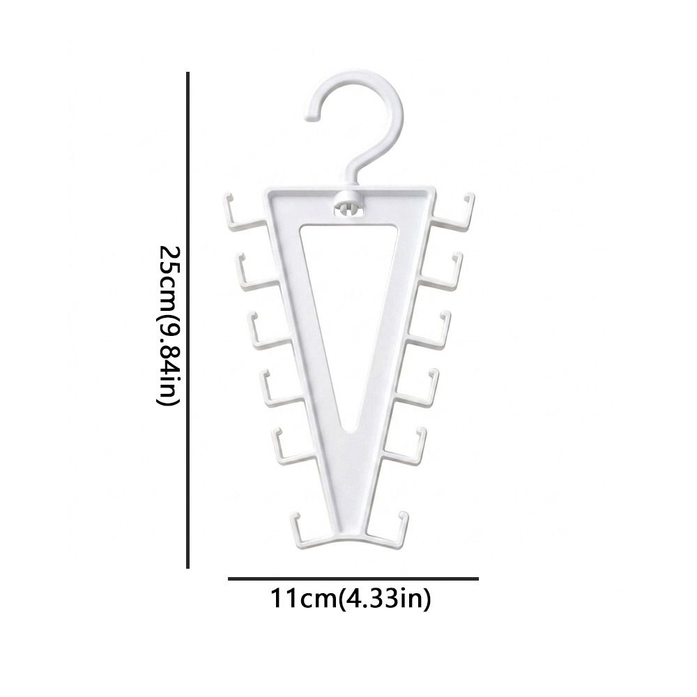 2Pcs 12 Hooks Hat Storage Hook Non Slip Clothes Drying Rack V-Shape Hanger Closet Organizer