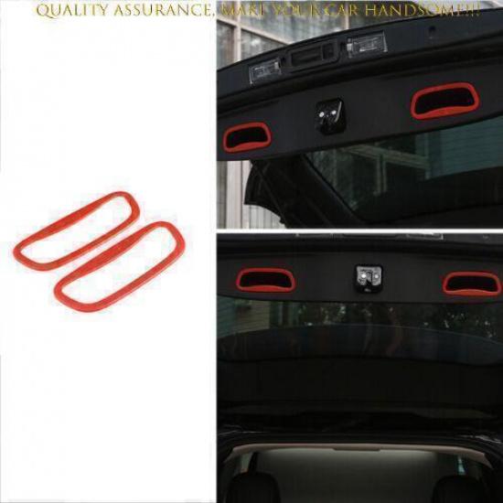 For Jeep Cherokee 2014-2022 Fiery Red Rear Door Trunk Handle Frame Cover 2PCS