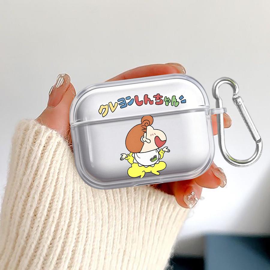 Case For Airpods 2 4 Pro3 1 Pro2 Pro 3 Clear Earphone Cases Cover Crayon Shin Chan
