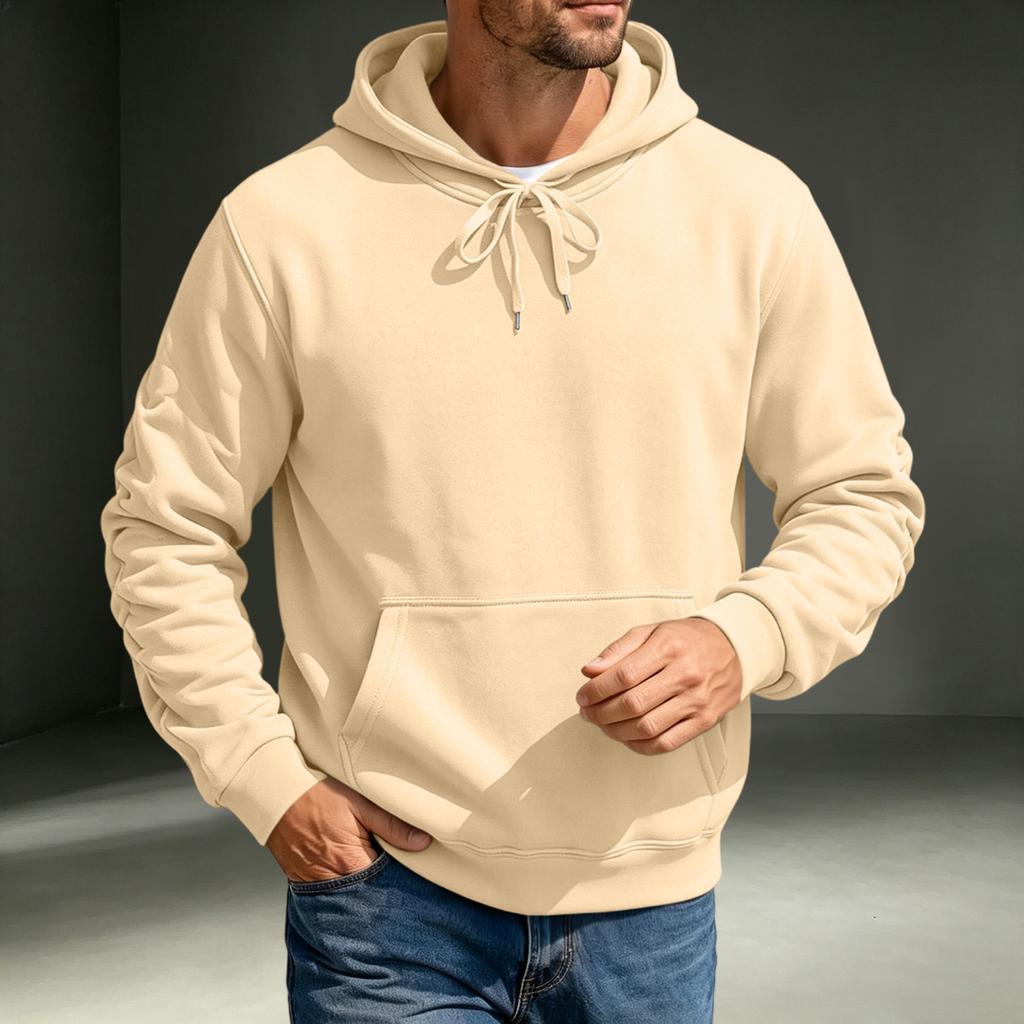 Men's Hoodie Casual Long Sleeve Pullover Sweatshirt for Fall and Winter Everyday Wear