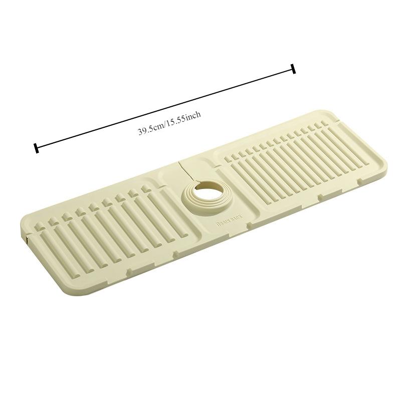 Tappetino per rubinetto in silicone, protezione anti-spruzzi per lavandino, tappetino di drenaggio per rubinetto, tappetini di asciugatura spessi, tappetini di protezione per piano di lavoro da cucina e bagno