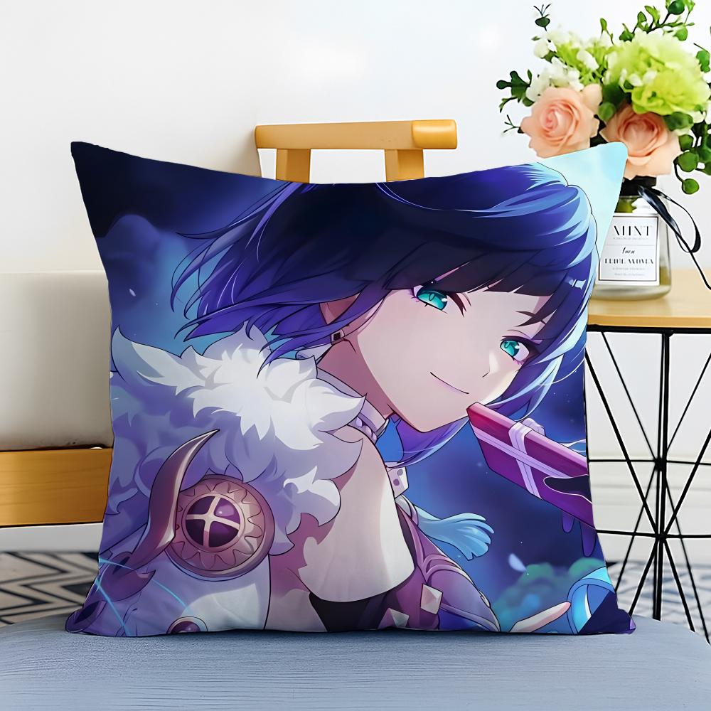 Yelan Cushion Cover Washable Linen Pillowcase Soft for Sofa Bed Cozy Home Room Decor