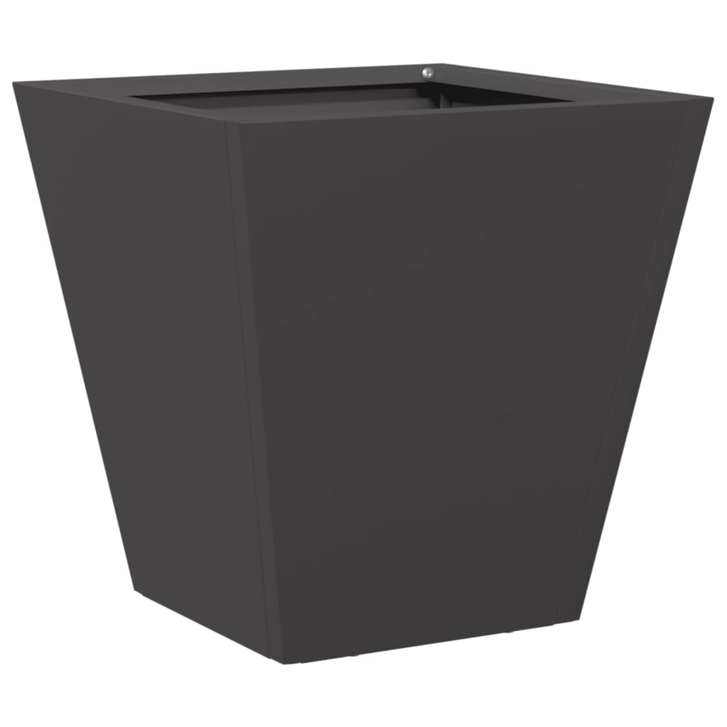 Plant Pot Black 30x30x30 Steel