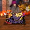 3D Halloween Wooden Ornaments Cute Halloween Decoration Props Ghost Desktop Ornament  Office