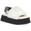 UGG DISCO Sheepskin Stylish Sandal Women's White 1112258-WHT