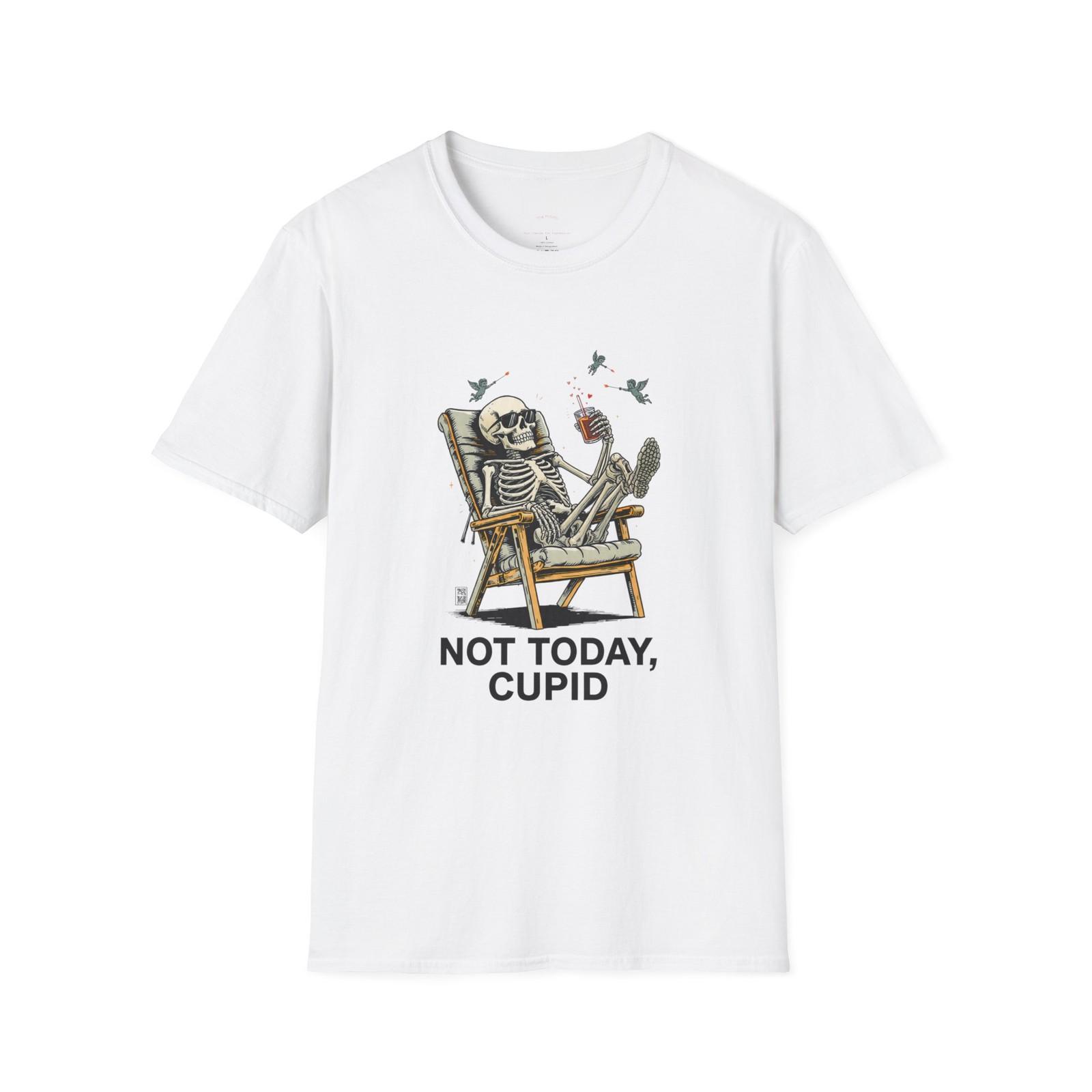 Anti Cupid - Be Single Be Happy- Not Today Cupid Skeleton T-Shirt S разноцветный