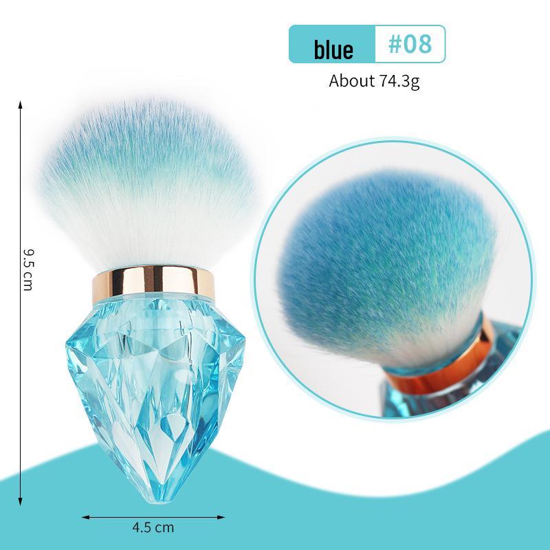 

Трансграничная пудра для дизайна ногтей «Бриллиантовый гриб» и кисть для макияжа алмаз/синий