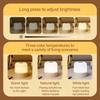 Dimmable Touch Night Light Rechargeable Remote Control Night Light RGB Table Lamp Ambient Light for Bedroom Living Room