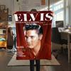 1PC Rock Music Superstar Print FlAannel Blanket, High Quality Comfortable for All Seasons, Home Decor, Warmth and Comfort