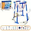 2-In-1 Floating Pool Basketball Stand - Blue And Red Outdoor Water Games, Suitable For Family Entertainment Outdoor Water Basket