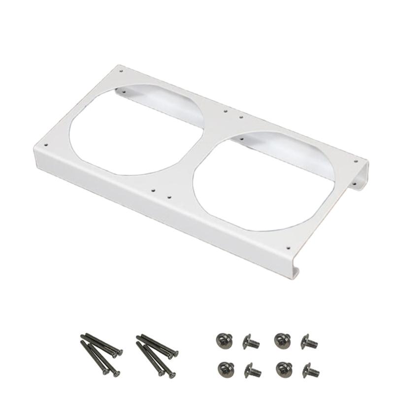 Universal 12cm PC Fan Mounting Bracket Zinc Coated Metal 25mm Elevations For Optimal Heat Dissipation And Ventilation