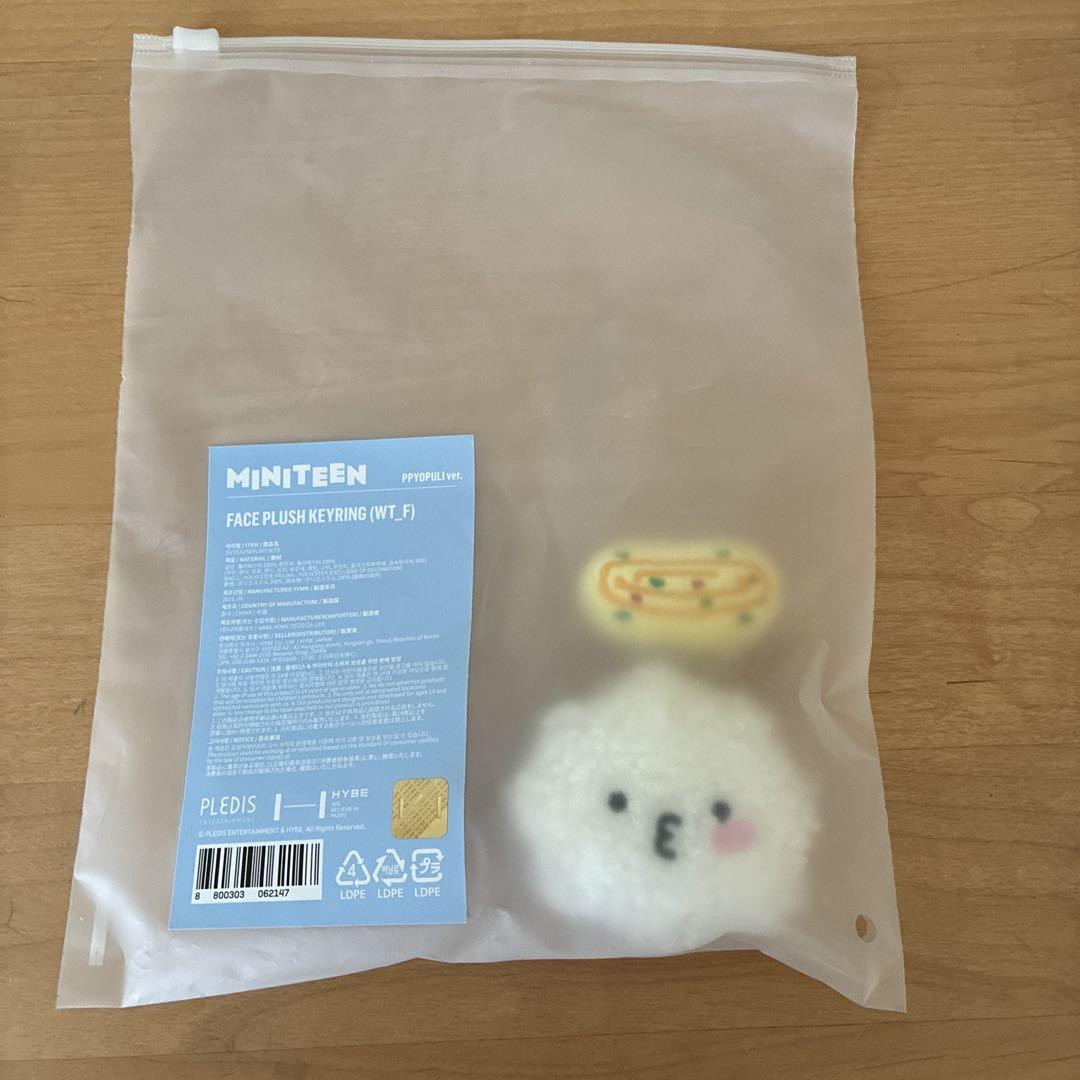 

[USED] MINITEEN Woozi Pyupuri Face Plush Key Ring