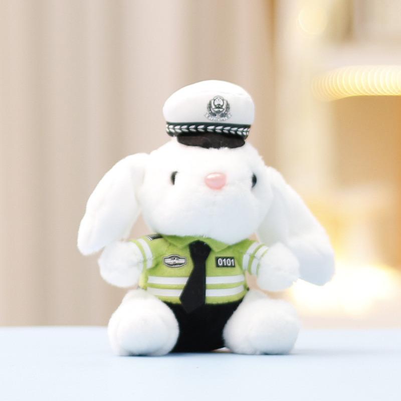 

Восхитительный плюшевый брелок-кролик, кукла полицейского и пожарного, подходящий подарок для ребенка Traffic
