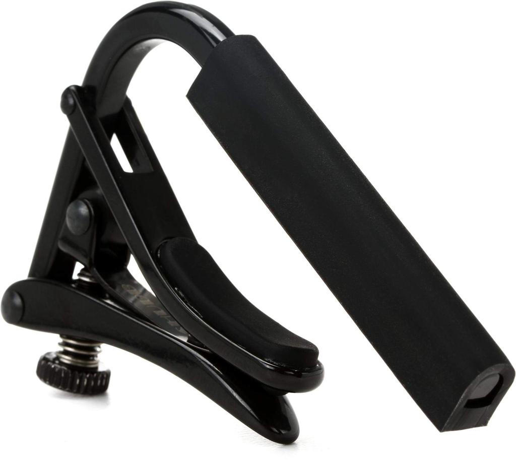 SHUBB Black Chrome Capo for Classical Guitar C-2K