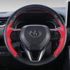 DIY Car Steering Wheel Cover 100% Fit For Toyota Avalon Camry Crown RAV4 Corolla 2018- Auto Interior Accessories