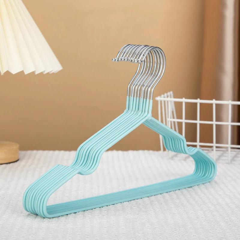 Children's style 30cm Non-slip Rubber Coated Hanger PVC Coated Metal Infant Hanger Dormitory Home Clothes Hanger Organization