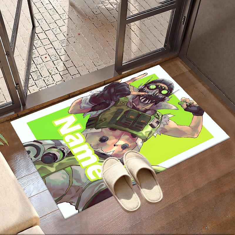 Custom Name Personalized Apex Legends Print Carpet, Versatile Home Decor Rug, for Playroom, Apartment, Balcony, Entryway, Hallway Gift