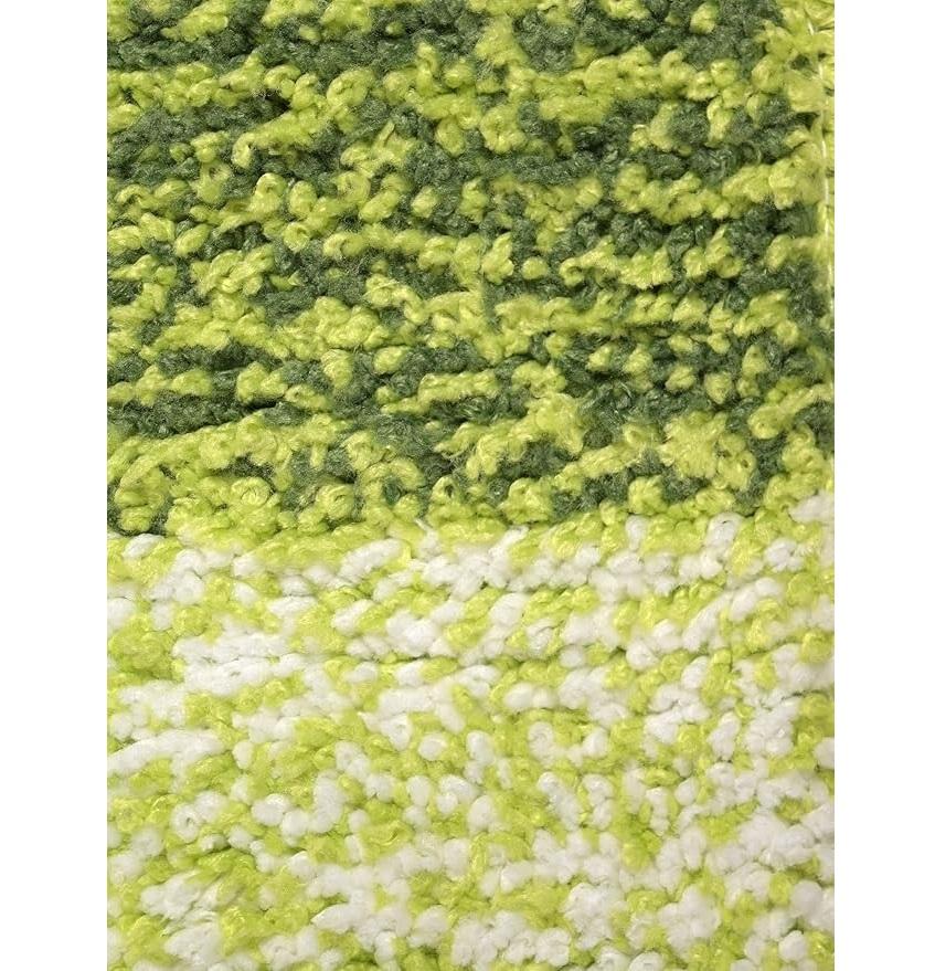 Home Soft Microfibre Anti-Skid Bath Mat - Pack of 2, 35x50 Cm, Green