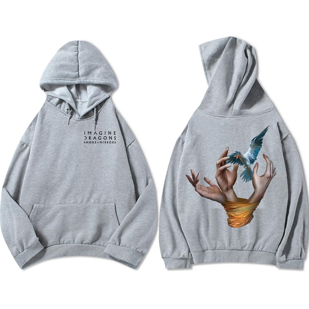 Imagine Dragons Band Hoodies Reflections From The Vault of Smoke + Mirrors Album Sweatshirts Langarm Kapuzenpullover Herren Top