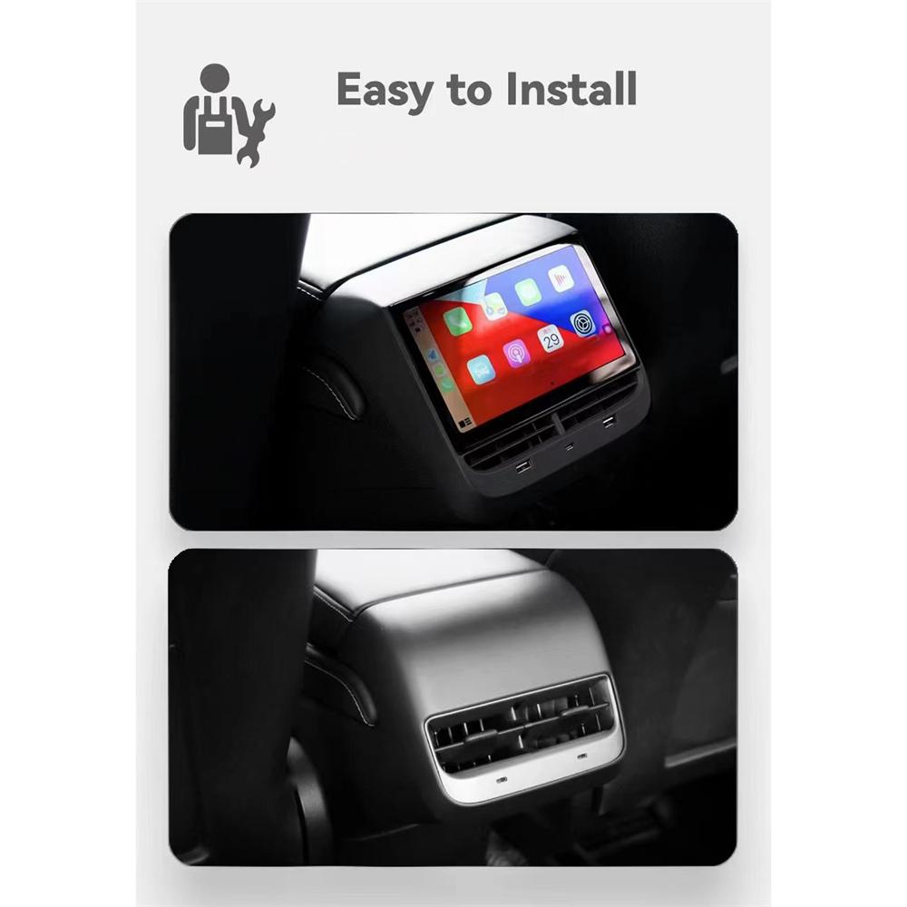 For Tesla Model 3 / Y Rear Seat LCD Touch Screen Entertainment System AC Control