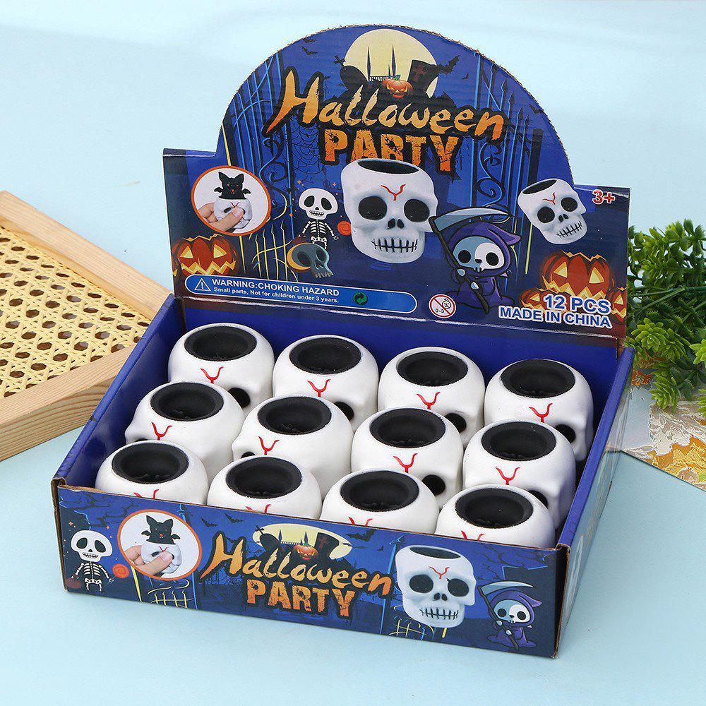 Halloween Kneadable Prank Toy: Pumpkin, Ghost, Skull Squeeze Decompression Toy