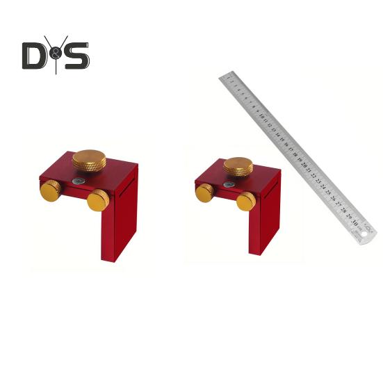 Bloc de poziționare pentru trasare în tâmplărie cu riglă de înaltă precizie, portabil, reglabil, riglă T-pătrată glisantă, instrument de precizie pentru trasare