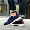 Heren Modieuze Gebreide Ademende Wandelschoenen, Modieuze Antislip Casual Schoenen, Herenschoenen