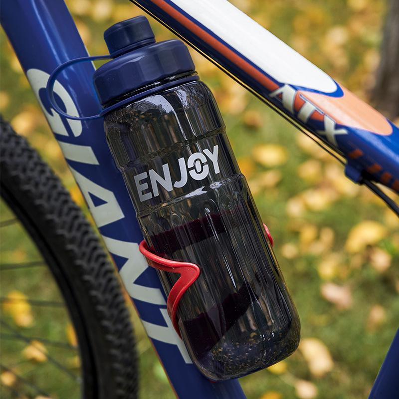 Large-capacity Fitness Sports Water Bottle, Plastic Water Cup, Portable Anti-drop Transparent Space Cup