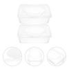 2 Pcs Napkin Box Baby Wipes Diapers Wet Container Pp Reusable Dispenser Refillable