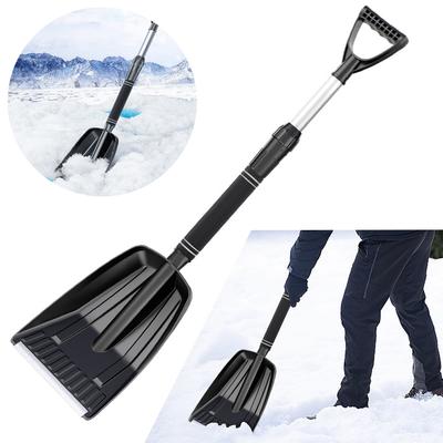 Detachable Snow Shovel Multifunction Ice Scrape LargeCapacity Emergency Snow Shovel Aluminum Alloy Snow Broom for Car Truck SUV