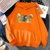 Letter Bratz Hoodies Women Casual Crewneck Sweatshirts Men Kpop Sportswear Fleece Warm Fleece Loose Hoody Green