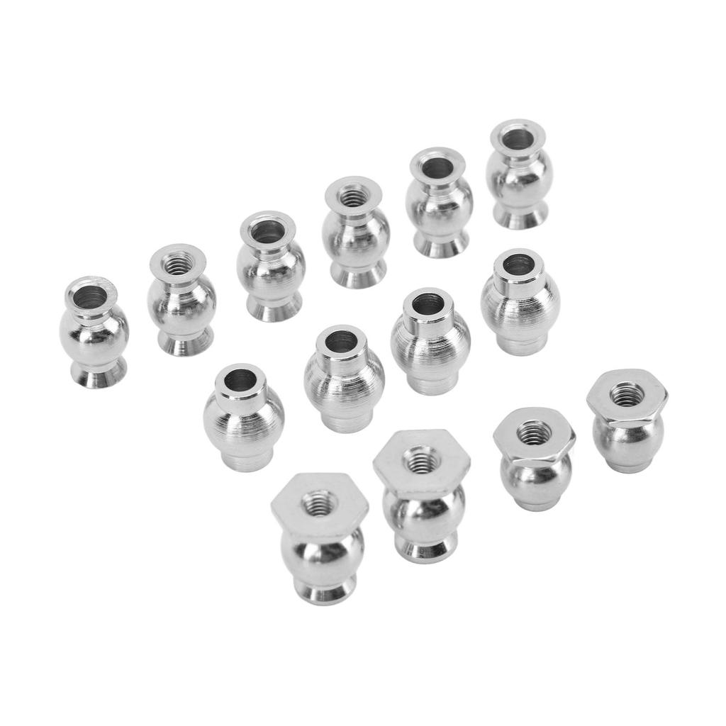 14PCS RC Shock Absorber Ball Head Iron RC Car Shock Damper Ball Head Spare Parts for ZD Racing 1 8 RC Cars