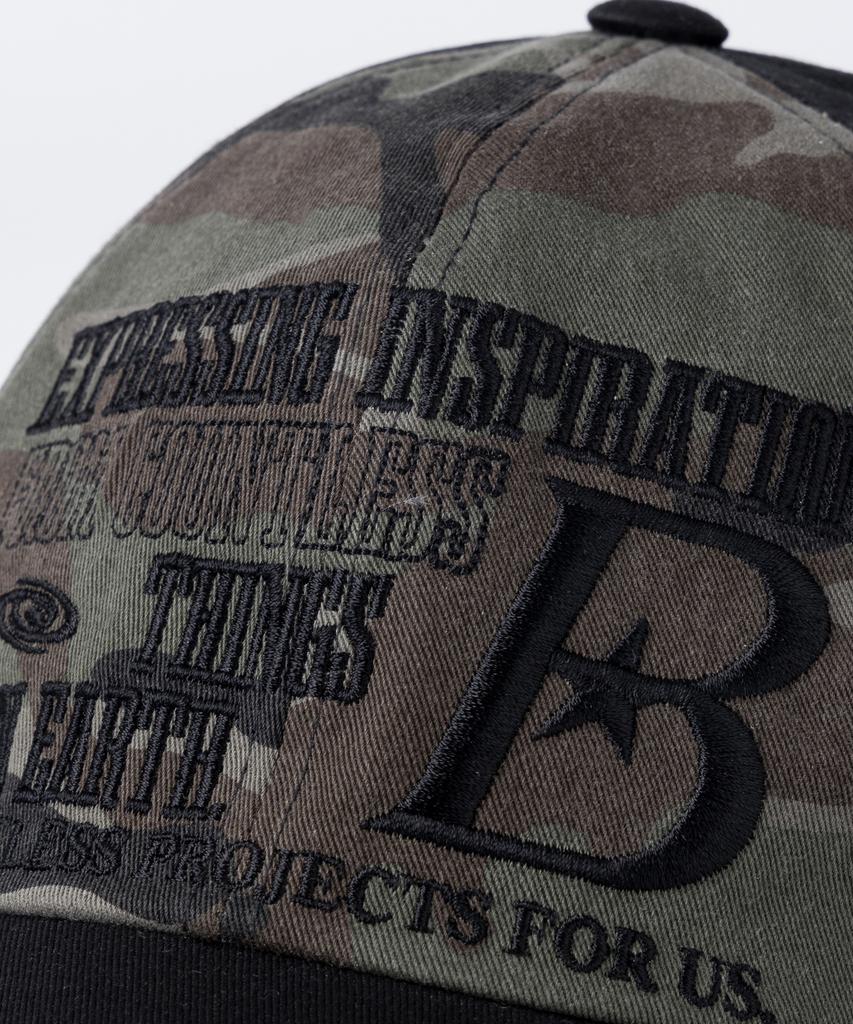 BAUF B Logo Ball Cap [Camo Black]