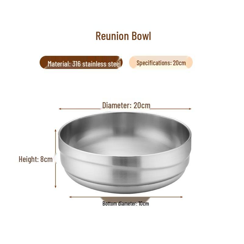 SPSR 316 Stainless Steel Korean Style Bowl Set