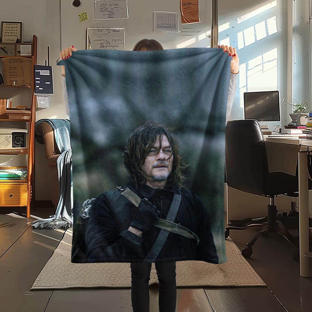 1PC THE WALKING DEAD Print Flannel Blanket, High quality Comfortable for All Seasons, Home Decor, Warmth and Comfort, Perfect for Christmas Gifts214
