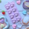 Food Grade Silicone Mold Chocolate Mold Silicone 8-cavity Heart Silicone Mold for Baking 3d Love Shaped Chocolate Candy Tray