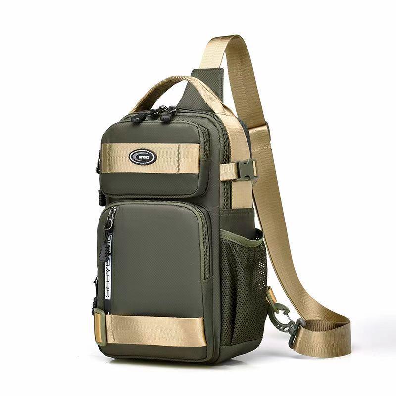 

Самый продаваемый мужской рюкзак большой вместимости из Оксфорда и водонепроницаемая многофункциональная сумка через плечо армия зеленый