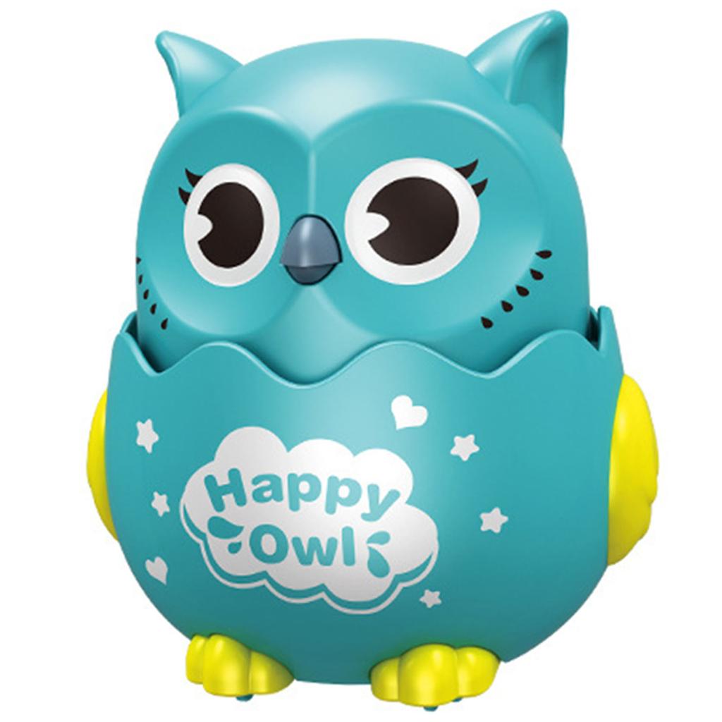 Press and Go Cartoon Owl Toy for Kids Inertia Glide Car with Interactive Educational Fun for Toddlers Boys Girls