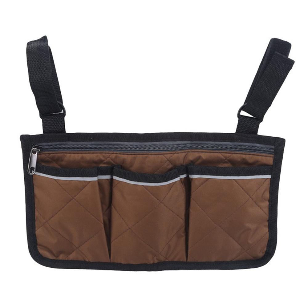 NEU Outdoor Rollstuhl Seitentasche Organizer Halter Beutel Armlehnen Aufbewahrungstasche 1x