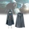 The Hobbit Gandalf Cosplay Costume With Cloak And Hat For Halloween Role Play