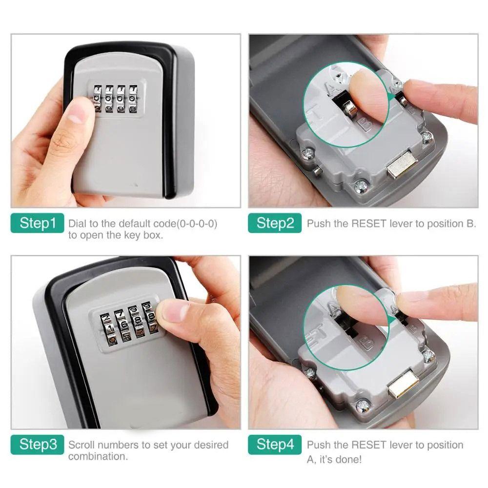 Waterproof Key Lock Box Tamper-proof Key Code Box Robust Key Organizer Home