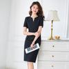 Elegant Ladies' Two-Piece Style Waist-Hugging Bodycon Dress - Summer 2025 Collection