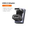 SUNKANDI USB4.0 40Gbps OTG Adapter 240W Fast Charging Converter 90-Degree USB Type-C Data Cable for MacBook Laptop Phone 8K60Hz