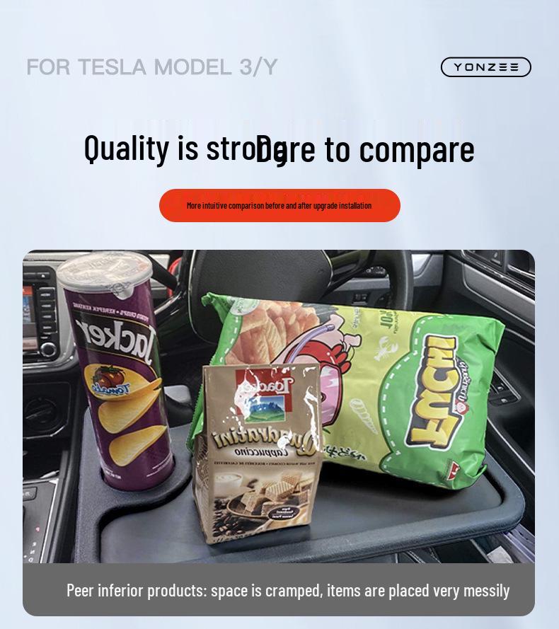 Tesla Model 3/Y Refresh Multifunctional Foldable Car Tray/Table