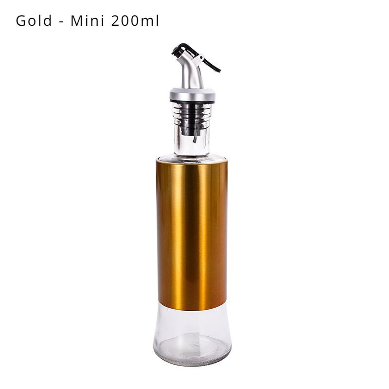 HANYANG Edelstahl-Gewürzflasche zum Ausgießen von Ölkrug, Sojasaucenflasche, Essigflasche, Glasflasche, Weinflasche, Essigglas, Sprühölflasche